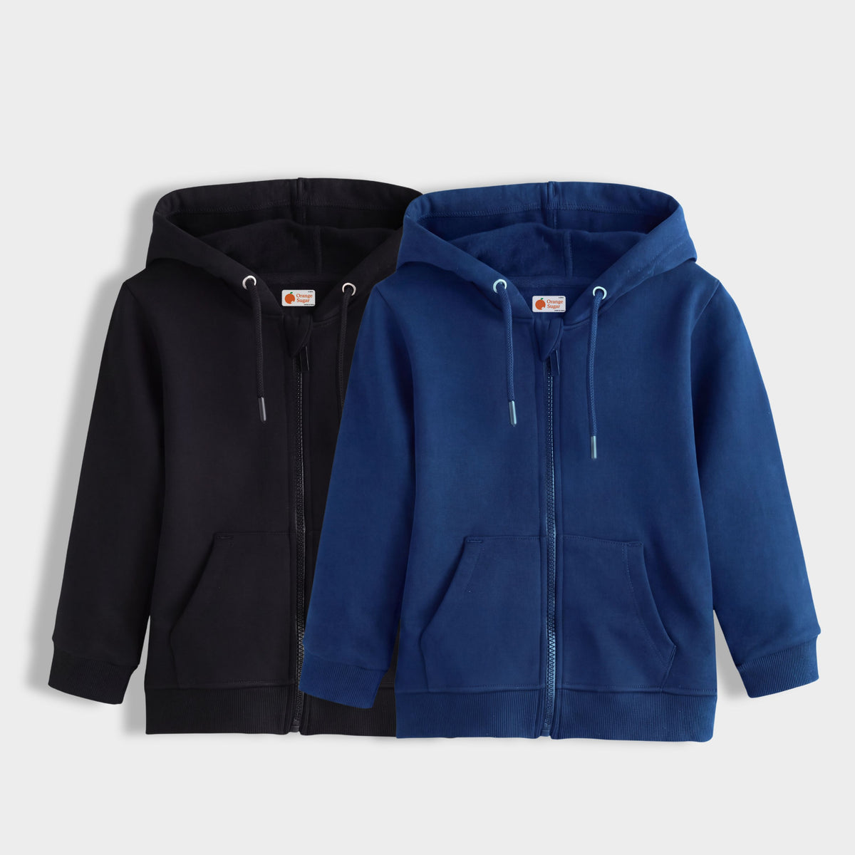 2 Pack Winter Unisex Hoodies | Black, Diesel Blue