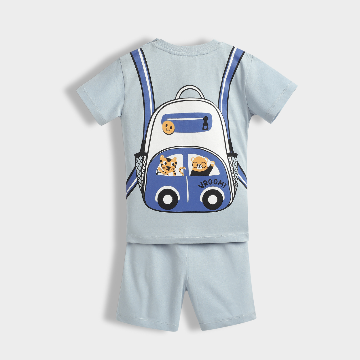 T-Shirt & Shorts Unisex Co-ord Set | Back Pack