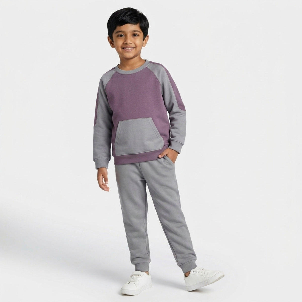 Unisex Sweatshirt & Joggers Set | Light Purple