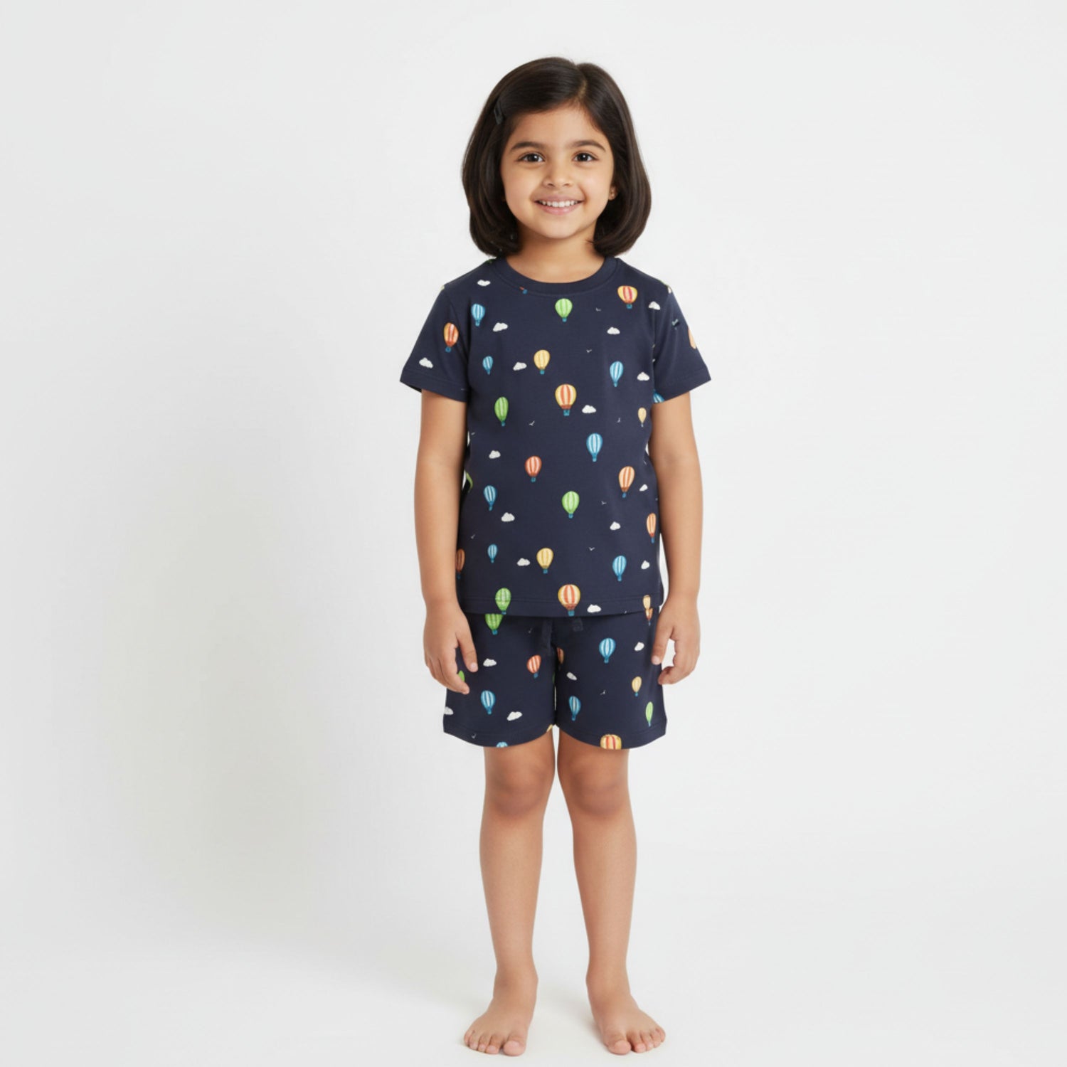 T-Shirt & Shorts Unisex Co-ord Set | Hot Air Balloon