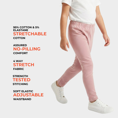 10 Pcs Leggings | Dusty Pink, Green, Pink, Air Force Blue, Royal Blue, Lavender, Beige, Black, White, Rose Pink