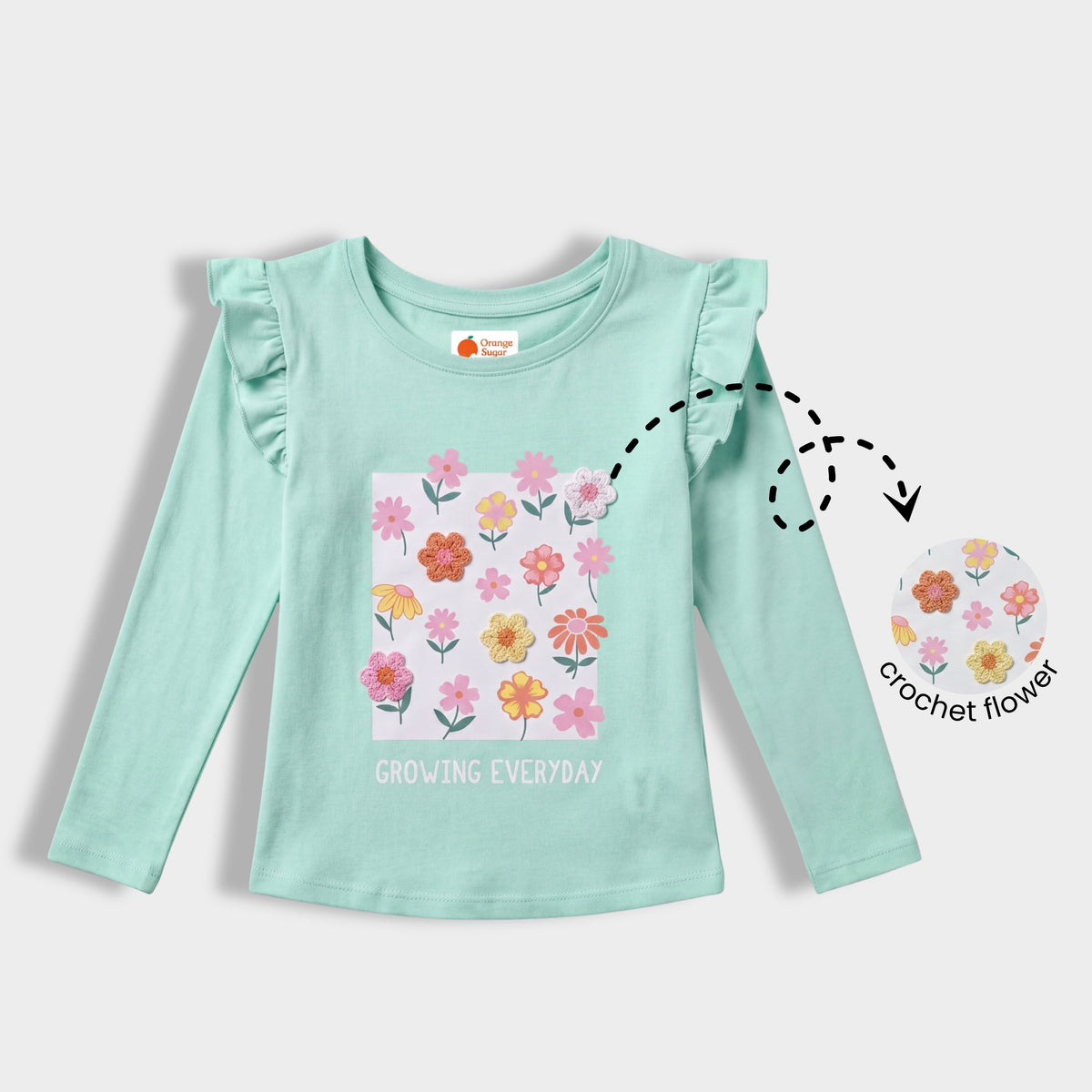 5 Pack Girls Full Sleeves Top | Chase The Sky, Forest Friend, Love To Dance, Wings Of Joy, Growing Everyday