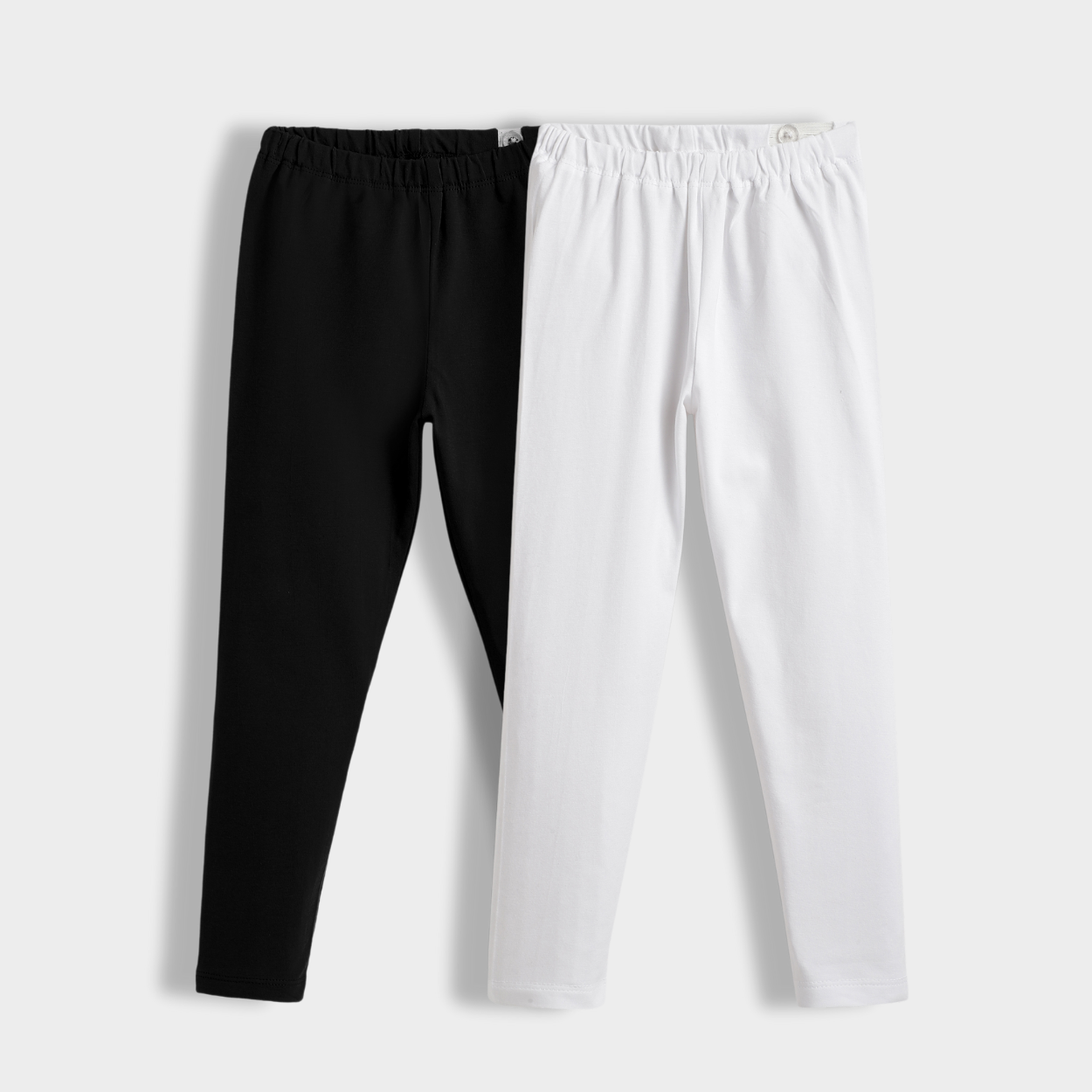 2 Pcs Leggings | Black, White