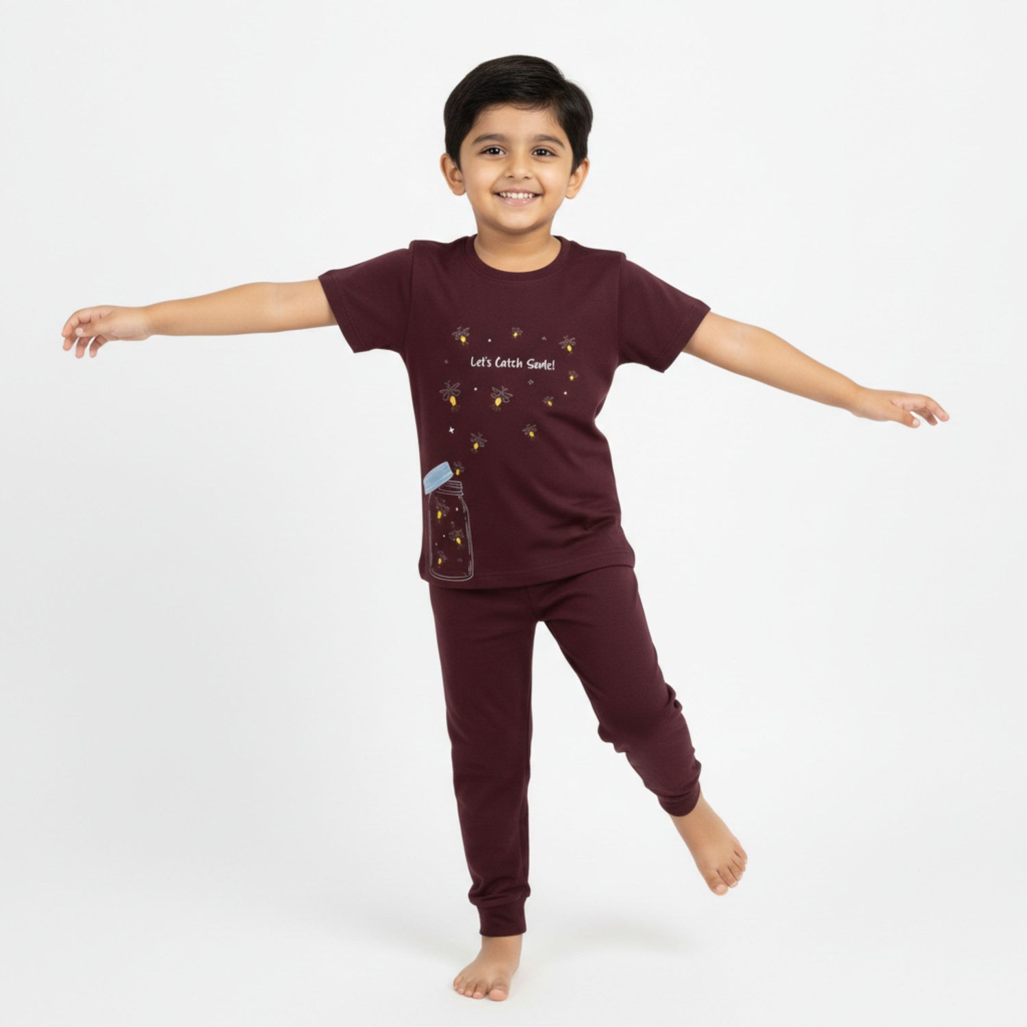 Half Sleeves Unisex T-Shirt & Joggers Set | Firefly Magic