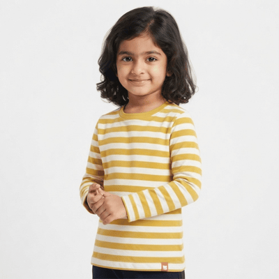 Full Sleeves Tee | Yellow Stripes
