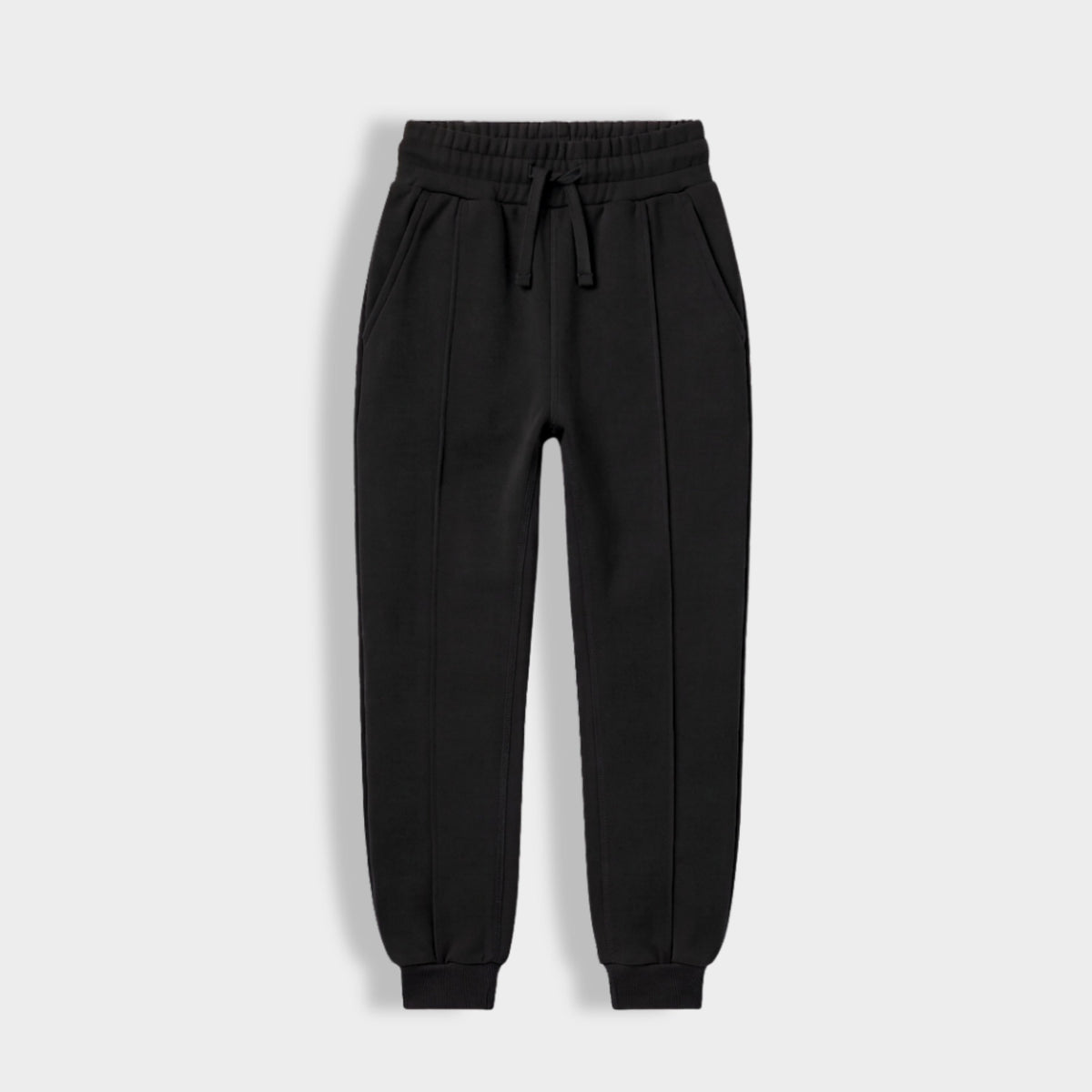 2 Pack Girls Interlock Joggers | Black, Honey Brown