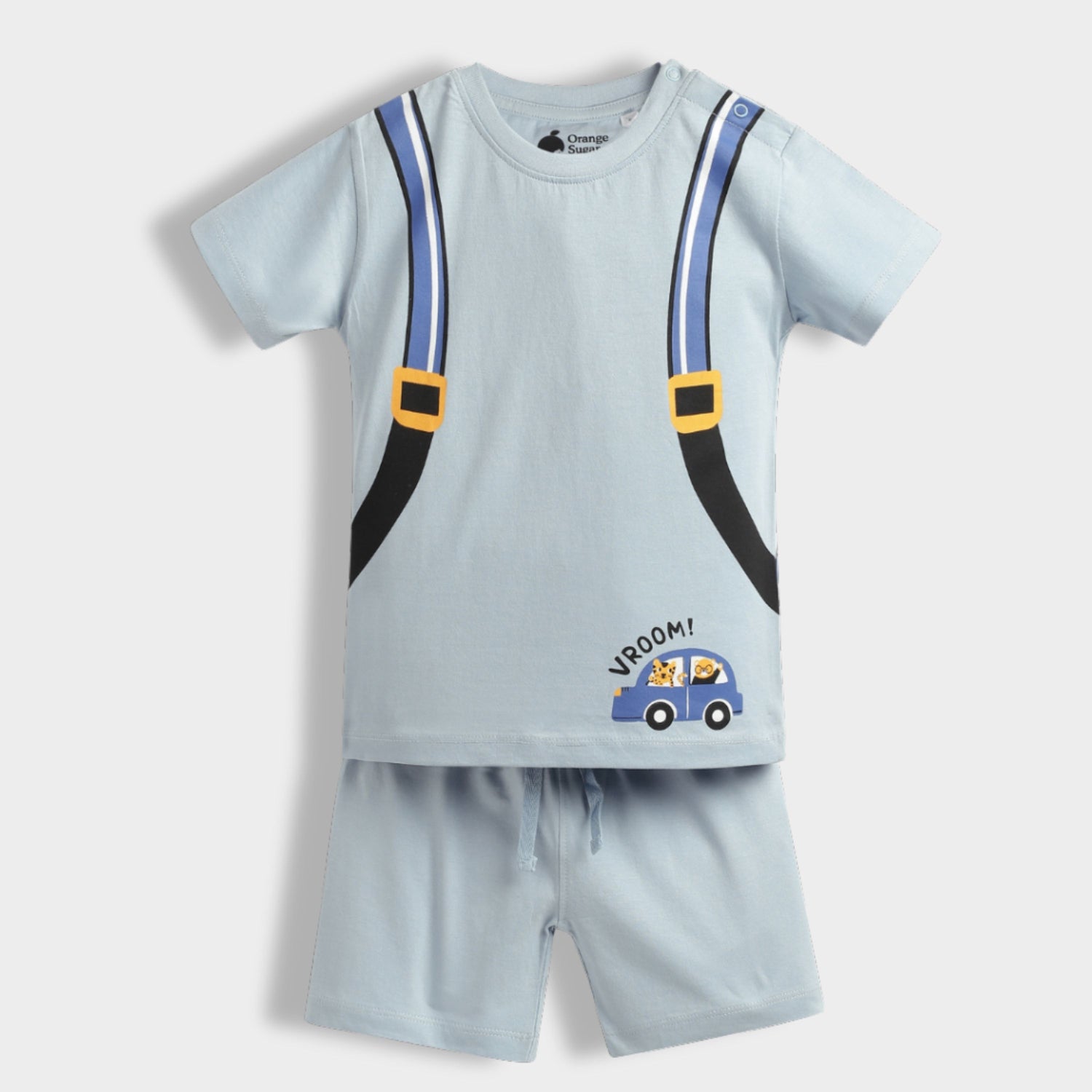 T-Shirt & Shorts Unisex Co-ord Set | Back Pack