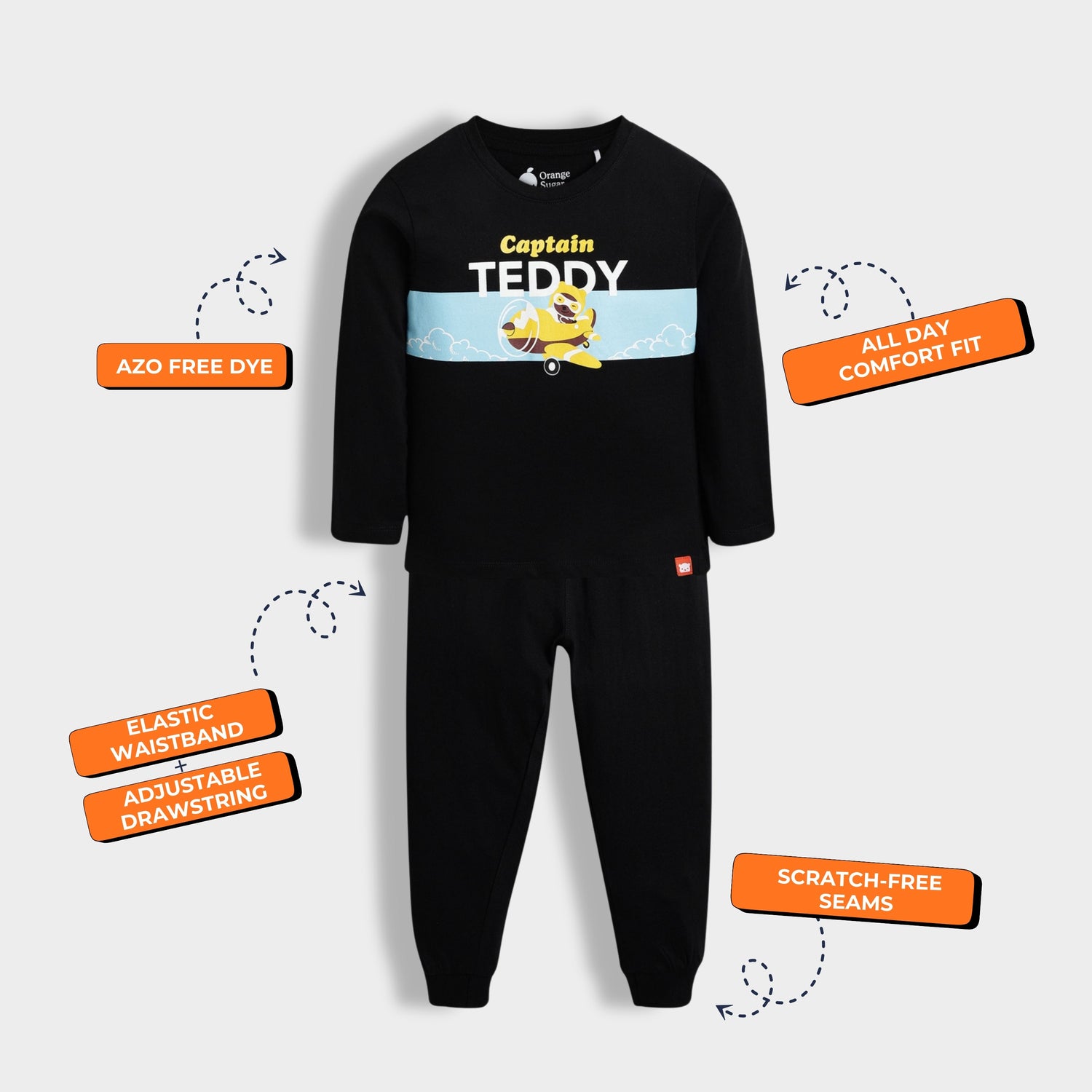 Full Sleeves Unisex Co-ord Set | Captain Teddy