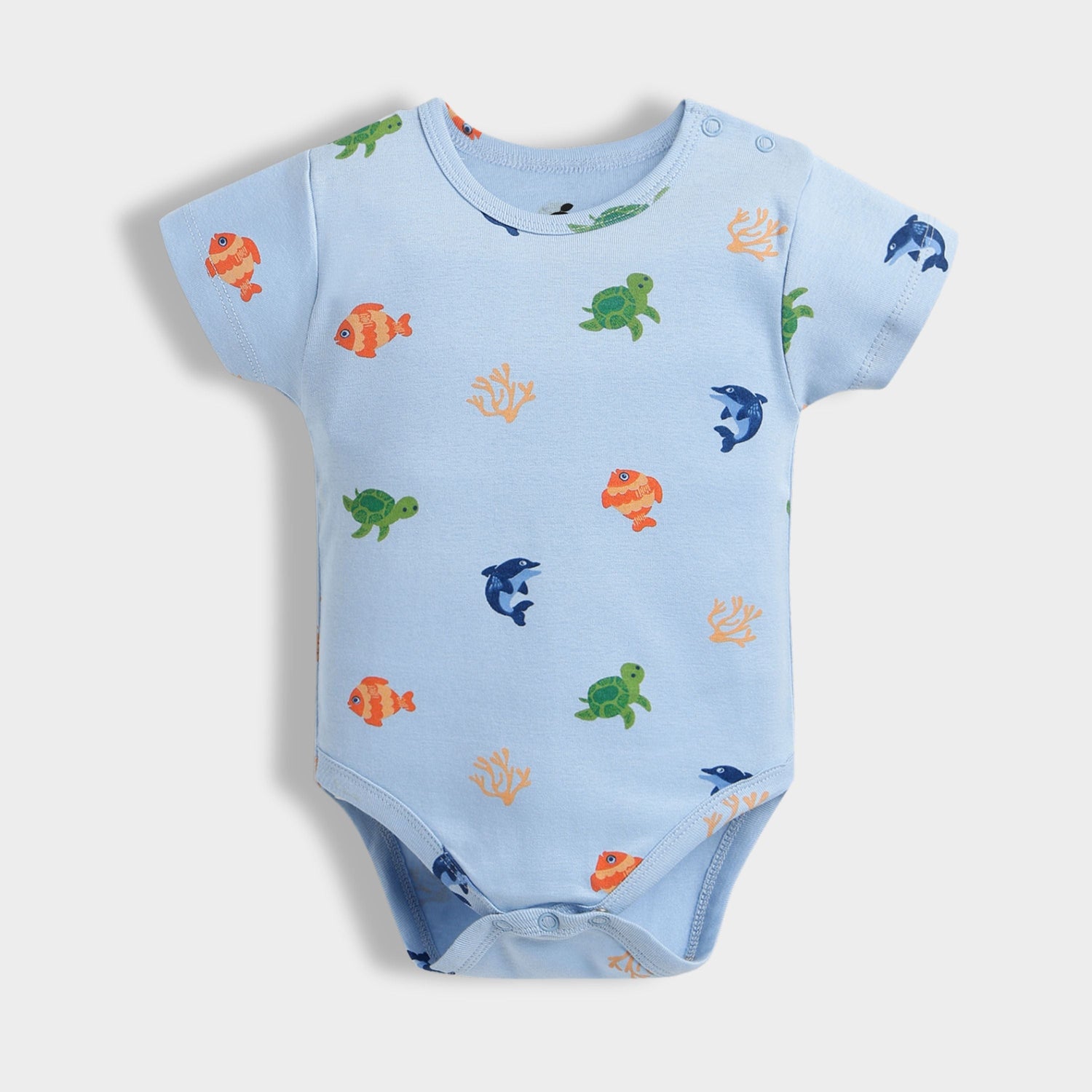 2 Pcs Half Sleeves Bodysuit | Underwater, Orange