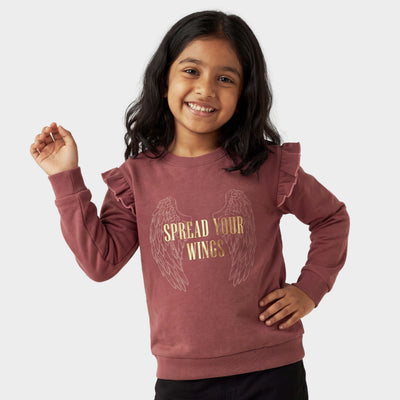 Winter Fleece Sweatshirt | Spread Your Wings