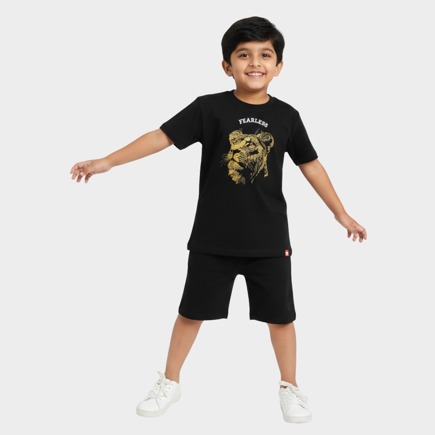 T-Shirt & Shorts Unisex Co-ord Set | Fearless Lion