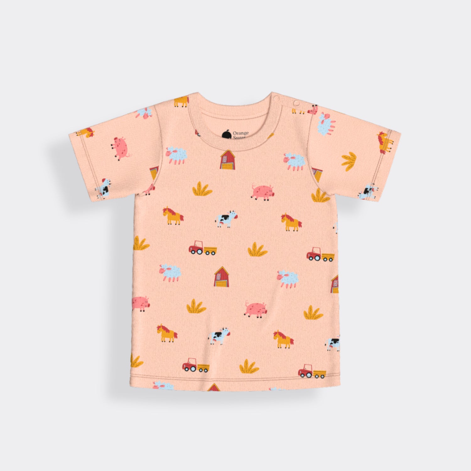 Half Sleeves Unisex Co-ord Set | Farm Animals