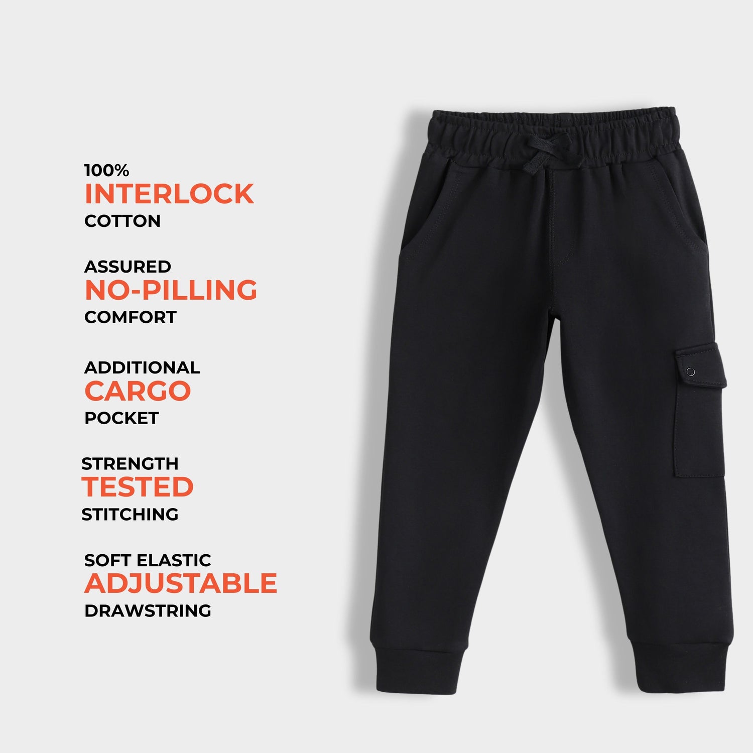 Interlock Joggers | Black