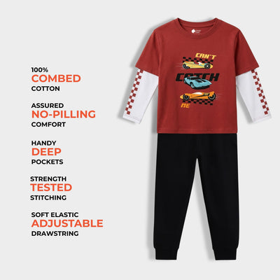 Full Sleeves Unisex T-Shirt & Joggers Set | Fast Wheels