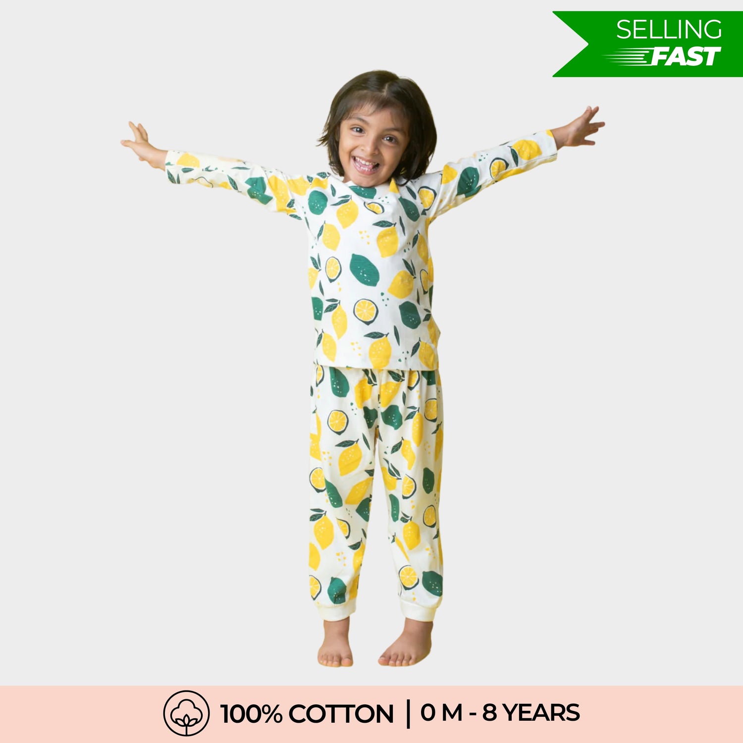 Full Sleeves Unisex Co-ord Set | Lemon Joy