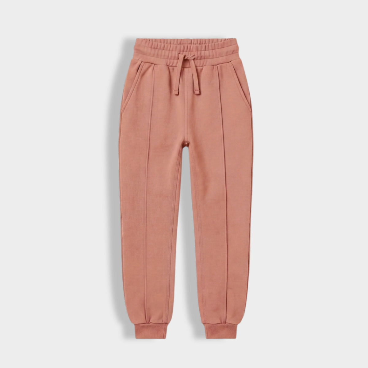 Girls Interlock Joggers | Honey Brown