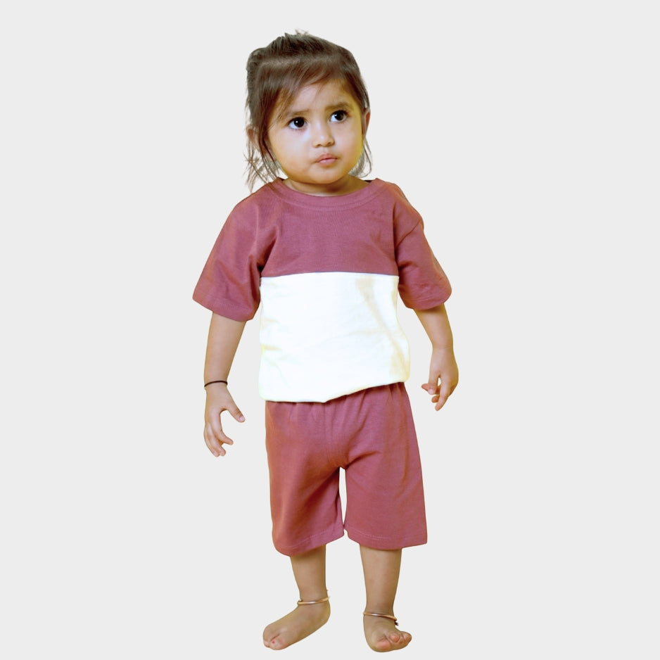 T-Shirt & Shorts Unisex Co-ord Set | Berry Bliss