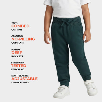 Cotton Joggers | Bottle Green