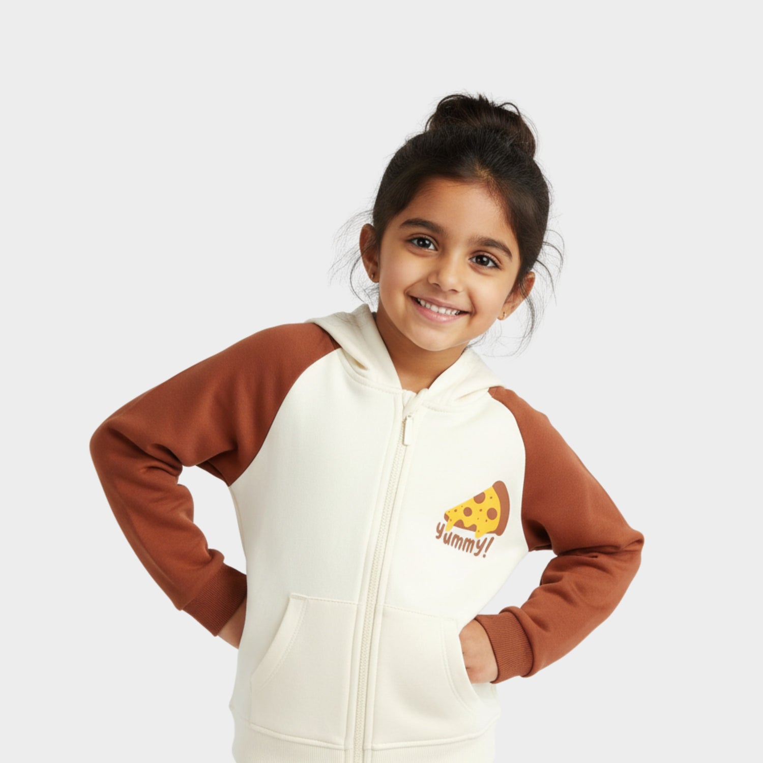 2 Pack Winter Hoodies | Pizza, Color Block Green