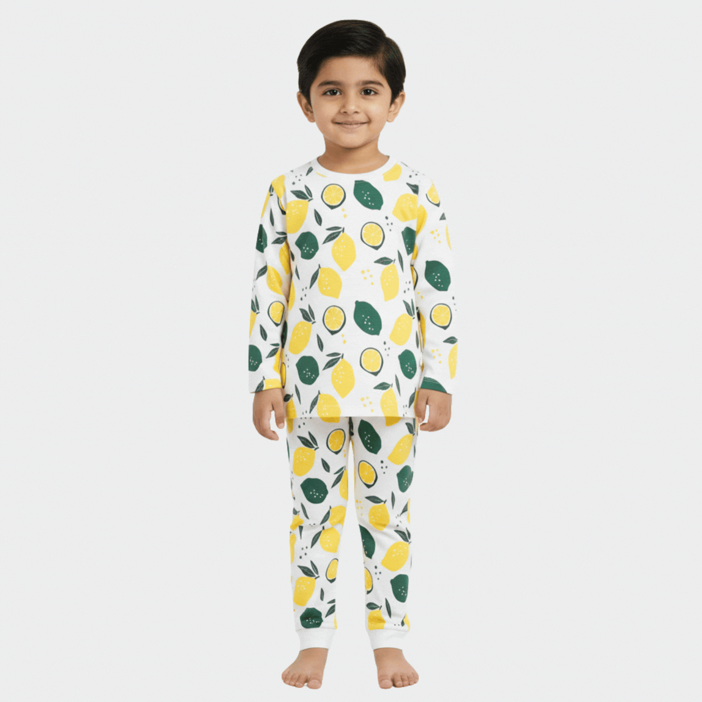 Full Sleeves Unisex Co-ord Set | Lemon Joy