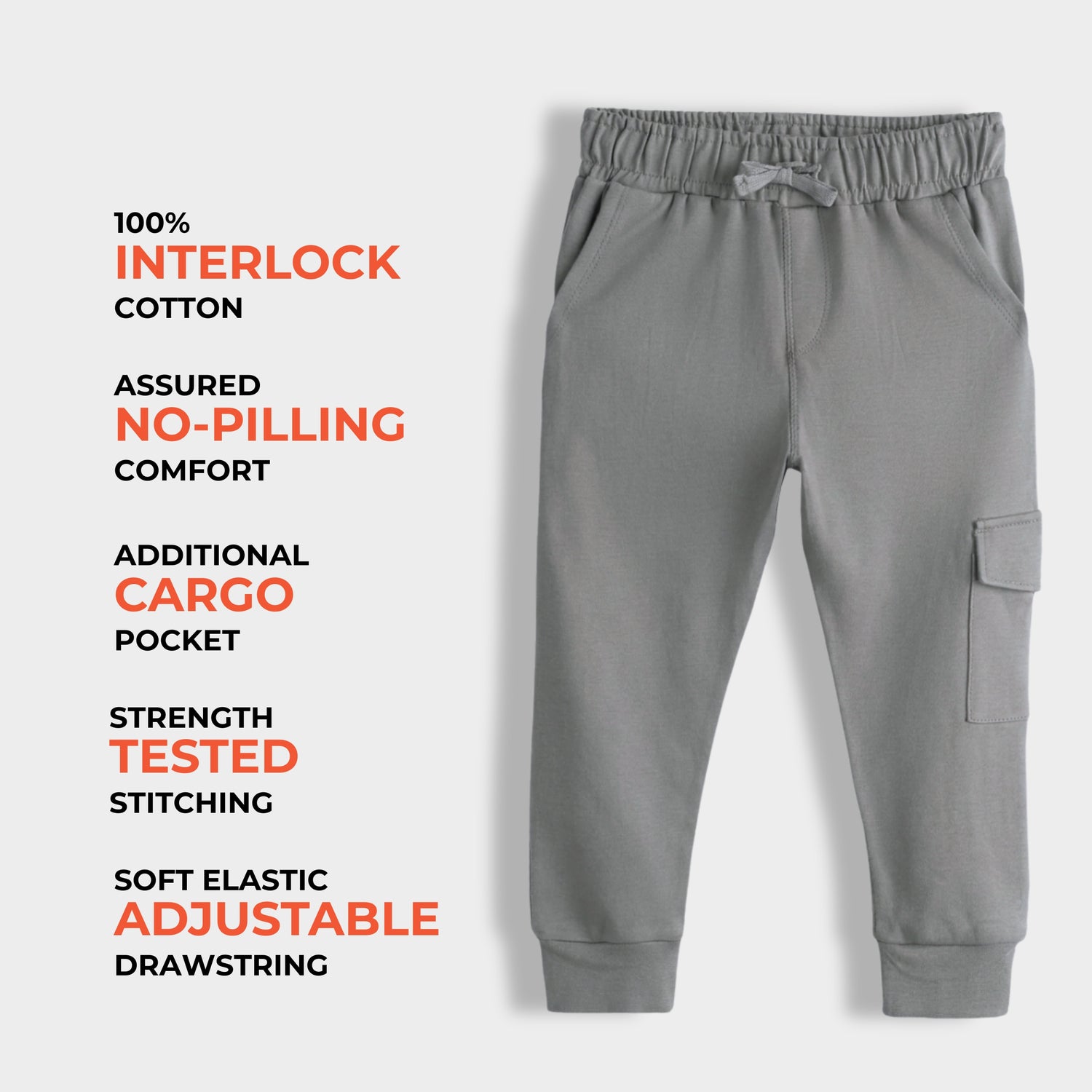 Interlock Joggers | Grey