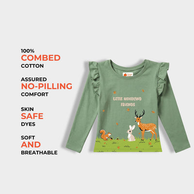 Full Sleeves Girls Top | Forest Friend