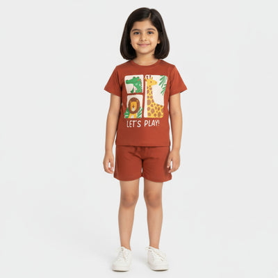 T-Shirt & Shorts Unisex Co-ord Set | Little Zoo