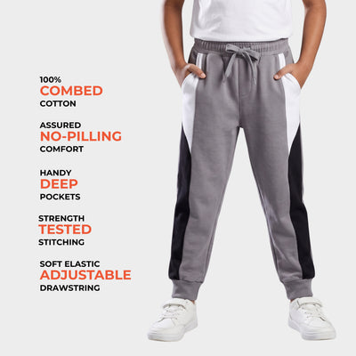 8 Pcs Cotton Joggers | Black, Brown, Royal Blue, Bottle Green, Colour Block Olive , Biscuit Brown, Colour Block Navy, Colour Block Grey