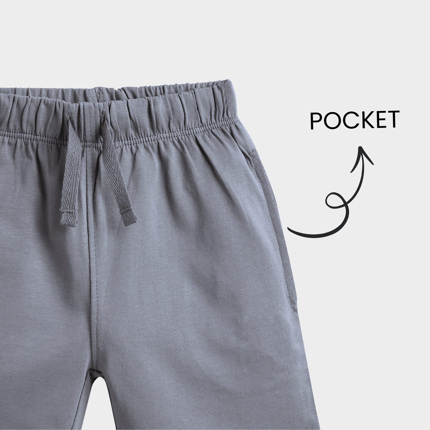 Cotton Shorts | Grey