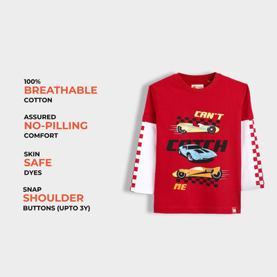 3 Pack Full Sleeves Unisex T-Shirts | Crocooldile, Fast Wheels, Game Buddy