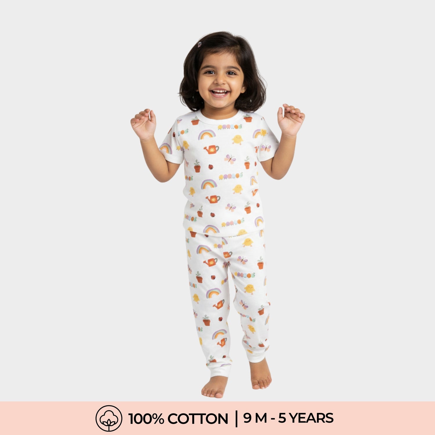 Half Sleeves Unisex Co-ord Set | Gardening