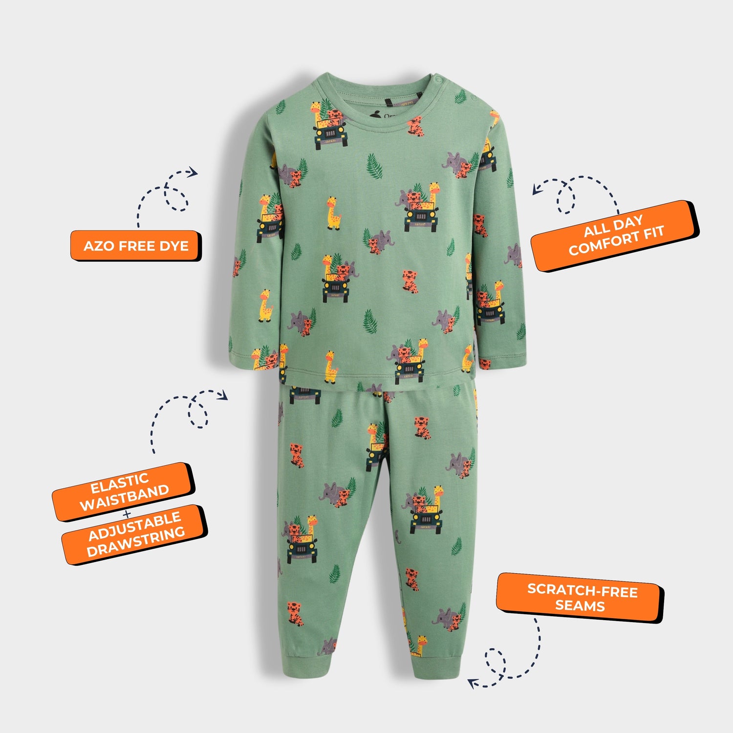 Full Sleeves Unisex Co-ord Set | Jungle Safari