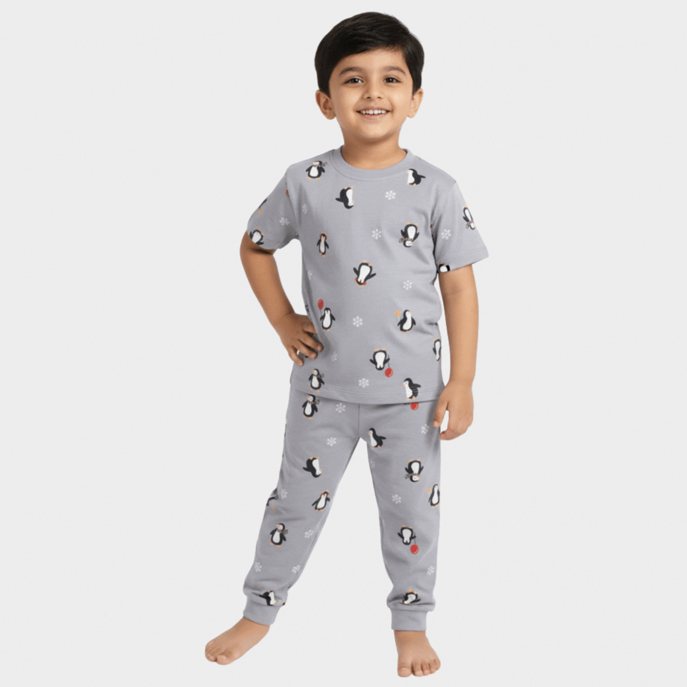 Half Sleeves Unisex Co-ord Set | Party Penguin