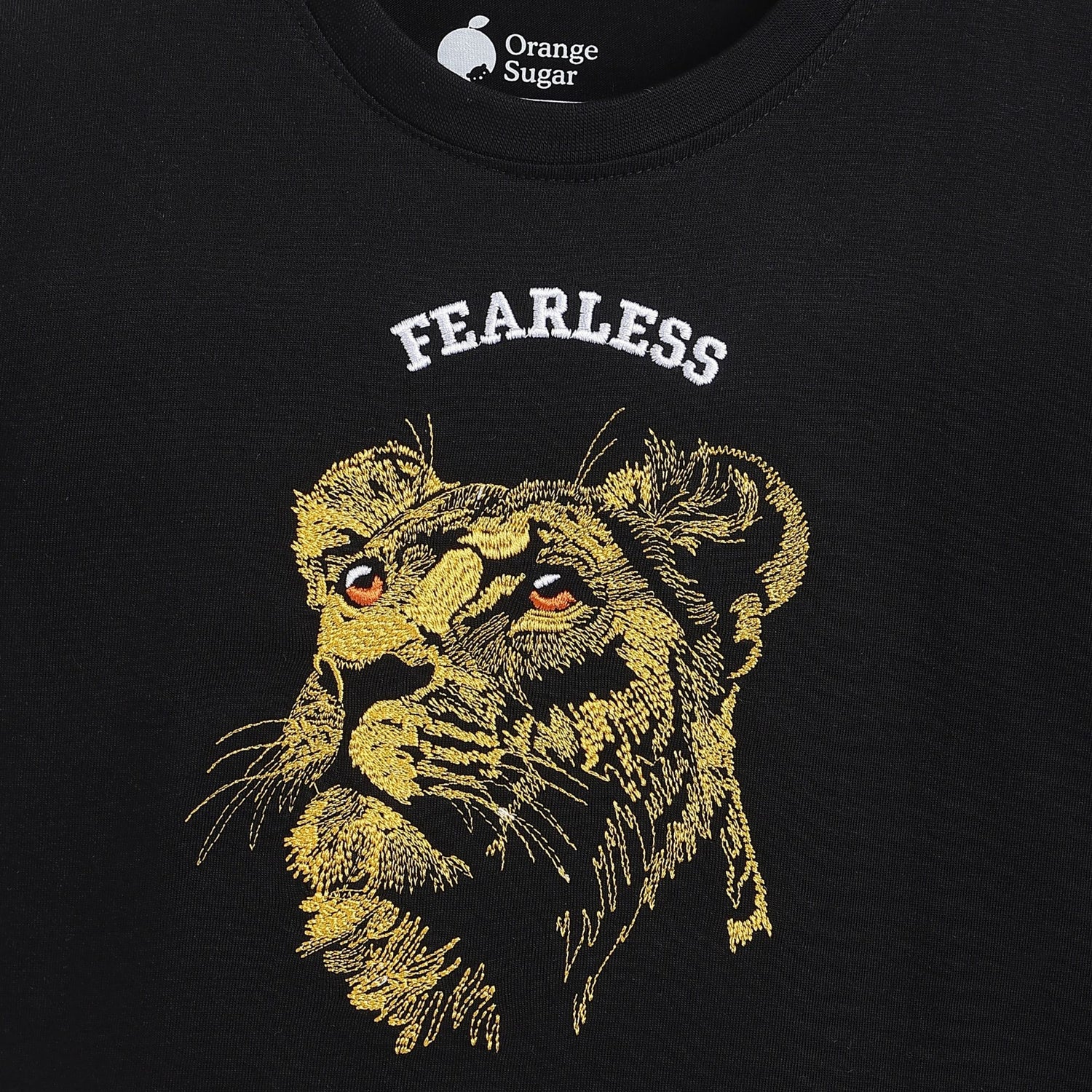 Half Sleeves Tee | Fearless Lion