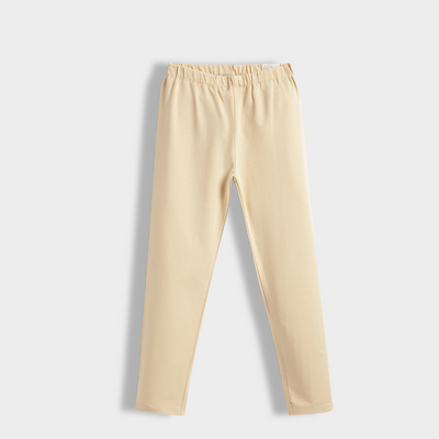 2 Pcs Leggings | Beige, White