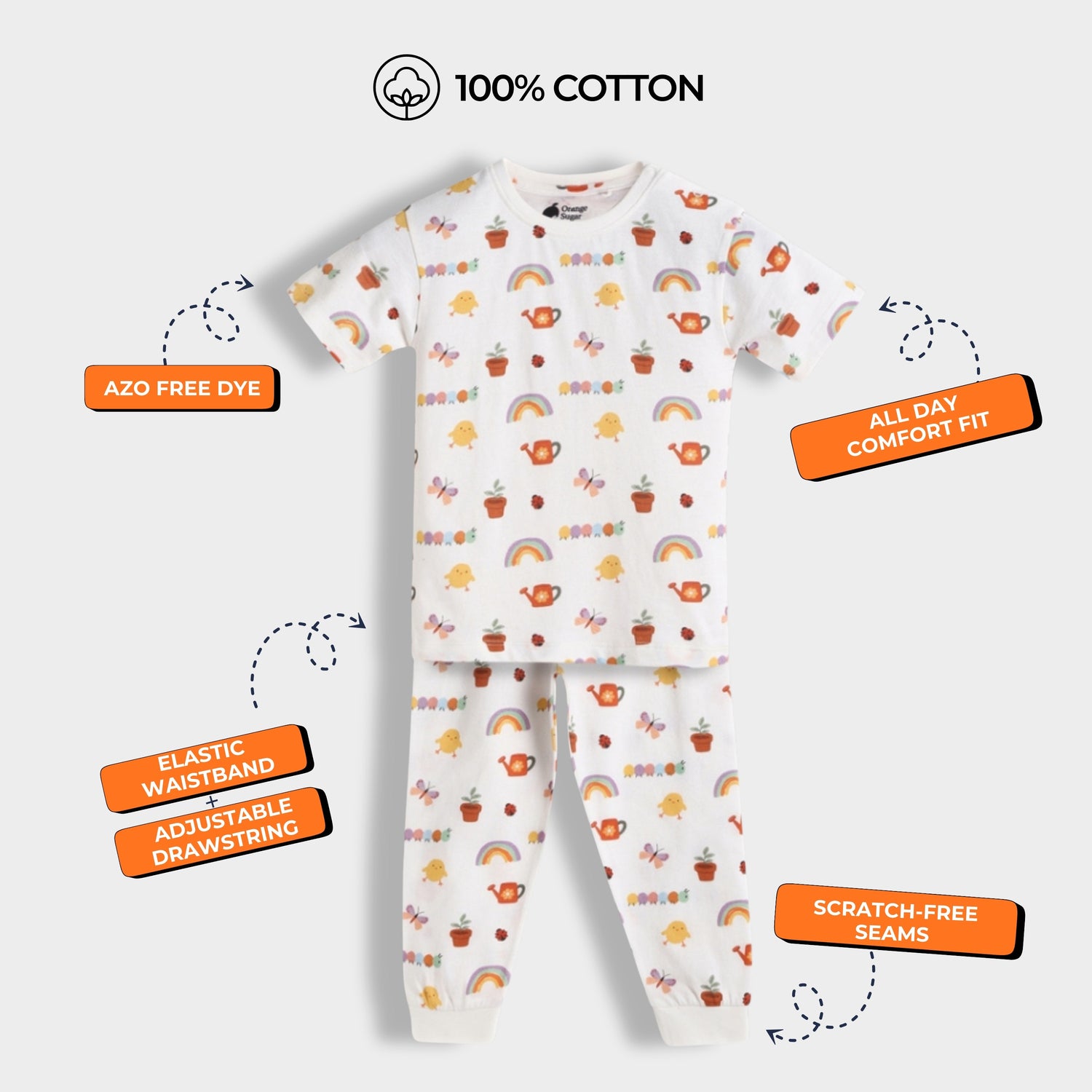 Half Sleeves Unisex Co-ord Set | Gardening