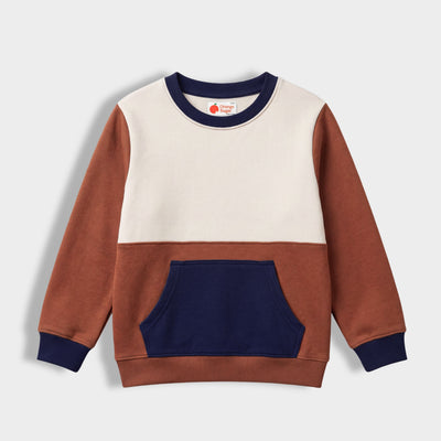 Winter Fleece Sweatshirt | Rust Brown
