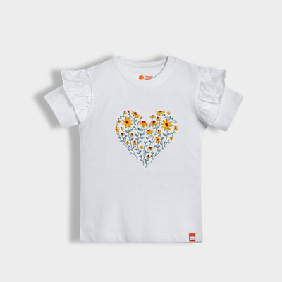 Girls Top | Blooming Heart