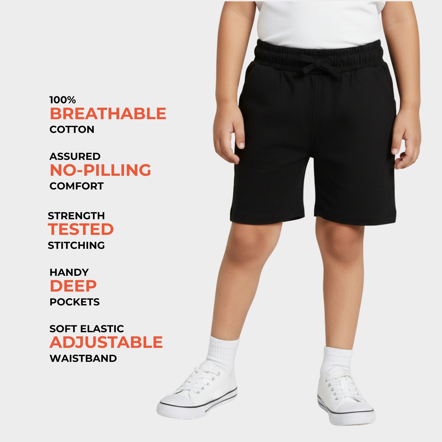 Cotton Shorts | Black