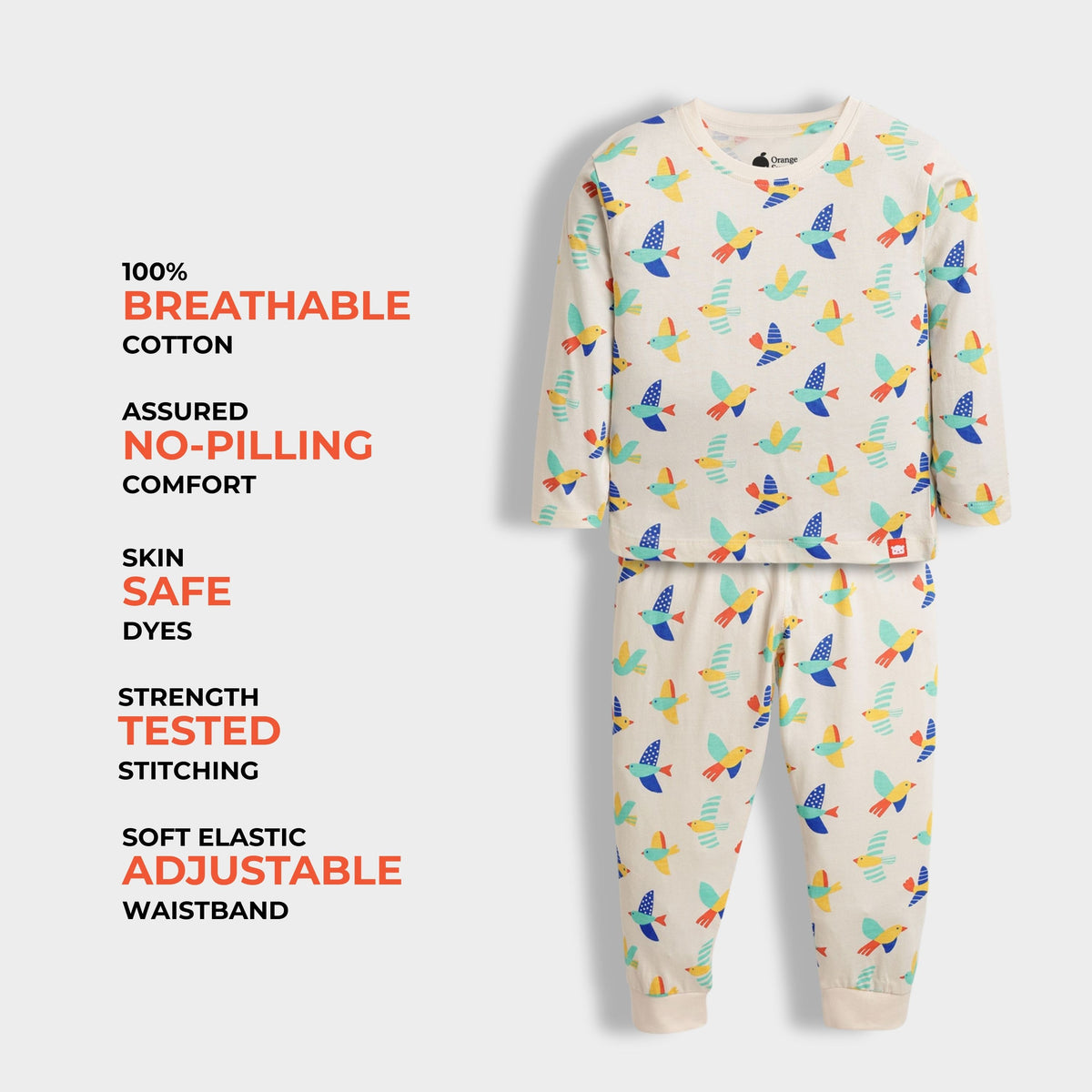 3 Pack Full Sleeves Unisex Co-ord Set | Hot Air Balloon, Playful Signals, Tiny Wings