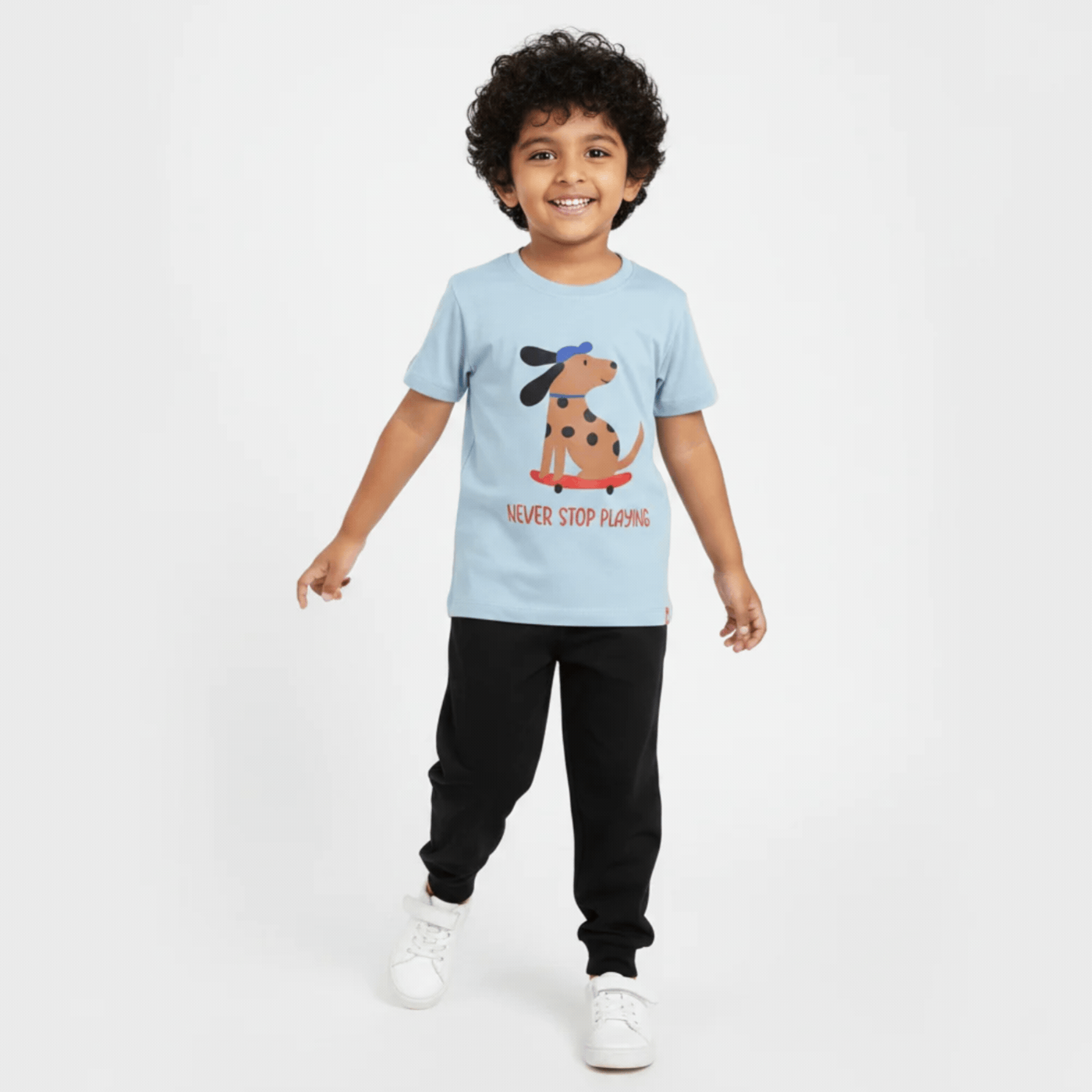 Half Sleeves Unisex T-Shirt & Joggers Set | Pup Ride