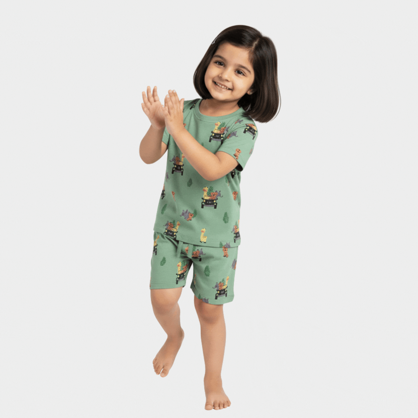 T-Shirt & Shorts Unisex Co-ord Set | Jungle Safari