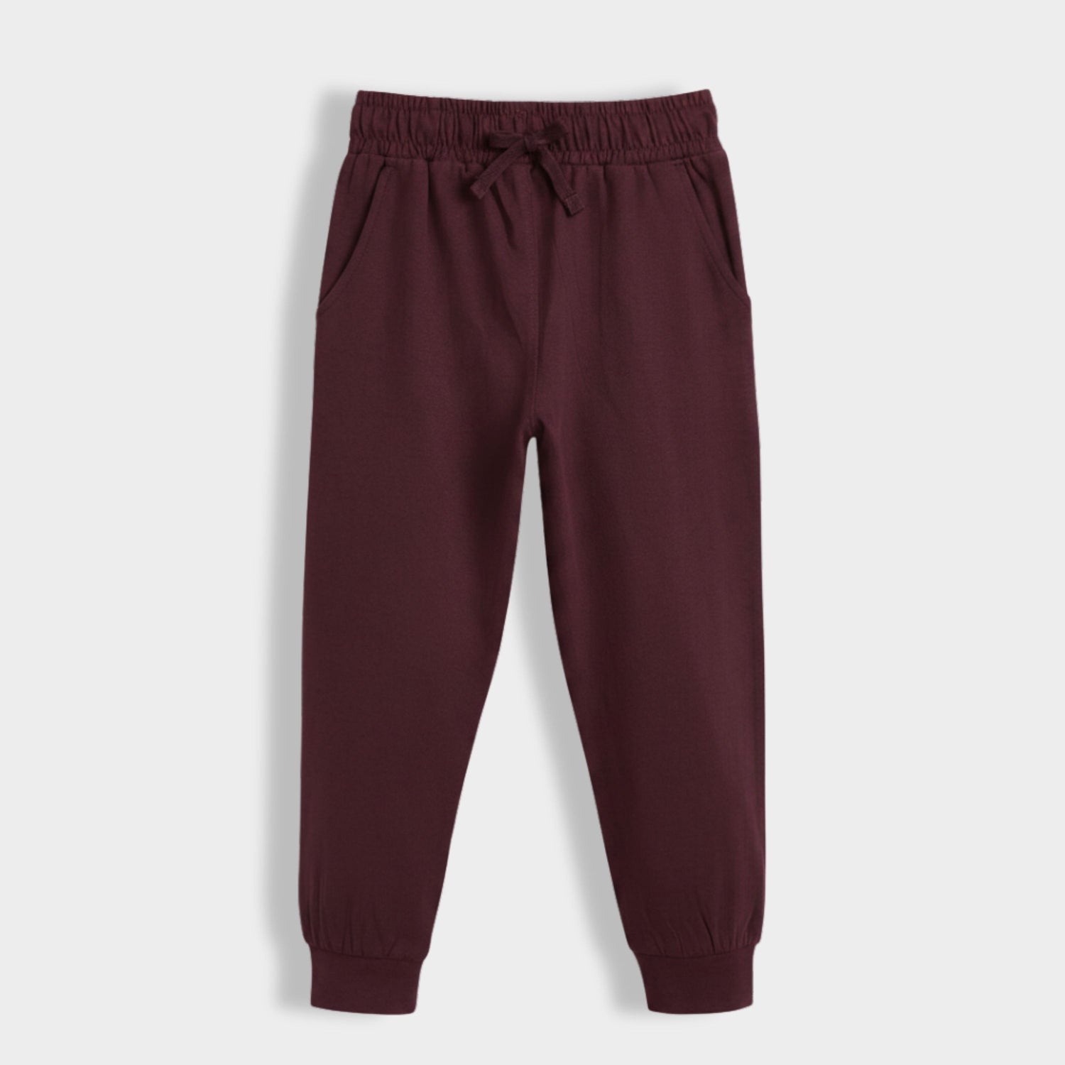 Cotton Joggers | Wine