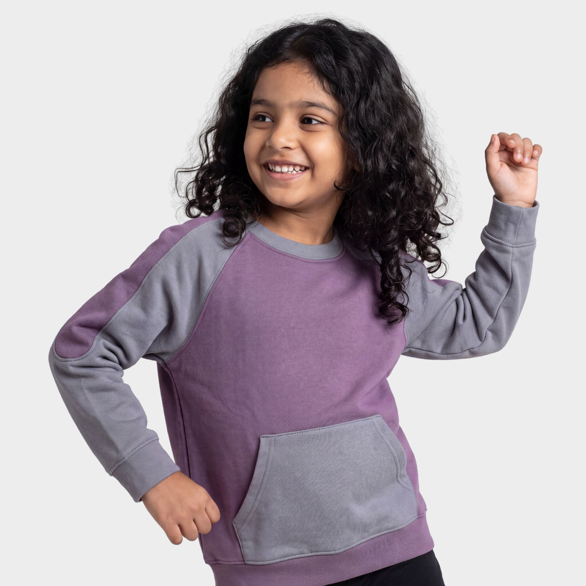 Winter Fleece Sweatshirt | Light Purple