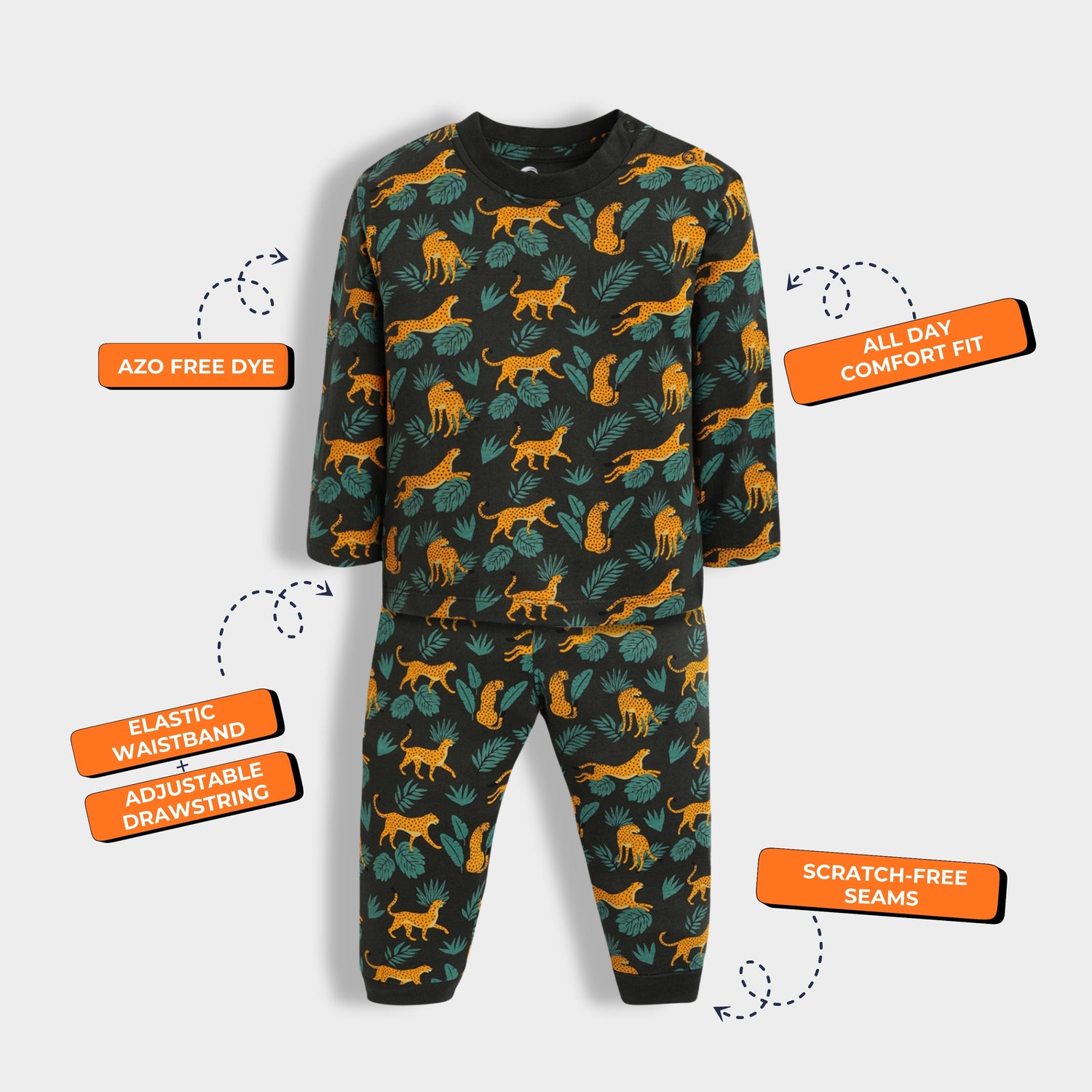 Full Sleeves Unisex Co-ord Set | Cheetah Chase