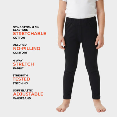 5 Pcs Leggings | Black, Royal Blue, Beige, Pink, White