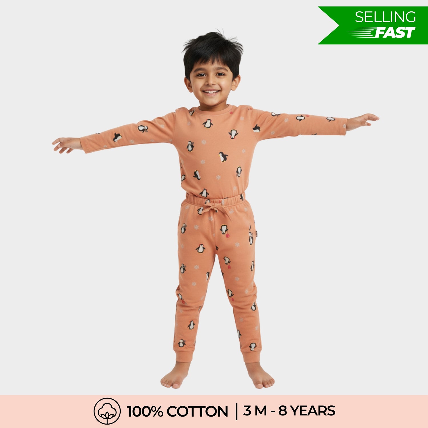 Full Sleeves Unisex Co-ord Set | Penguin Chill