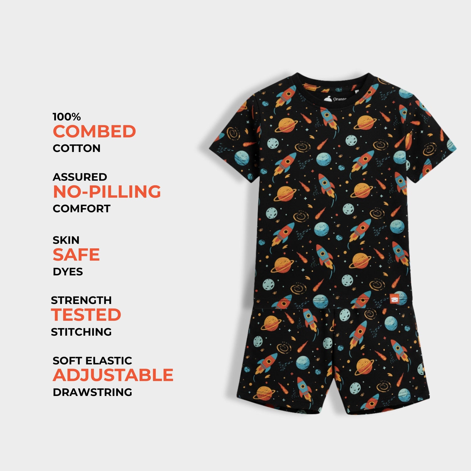 T-Shirt & Shorts Unisex Co-ord Set | Little Comet