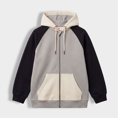 Winter Unisex Hoodies | Colour Block Grey