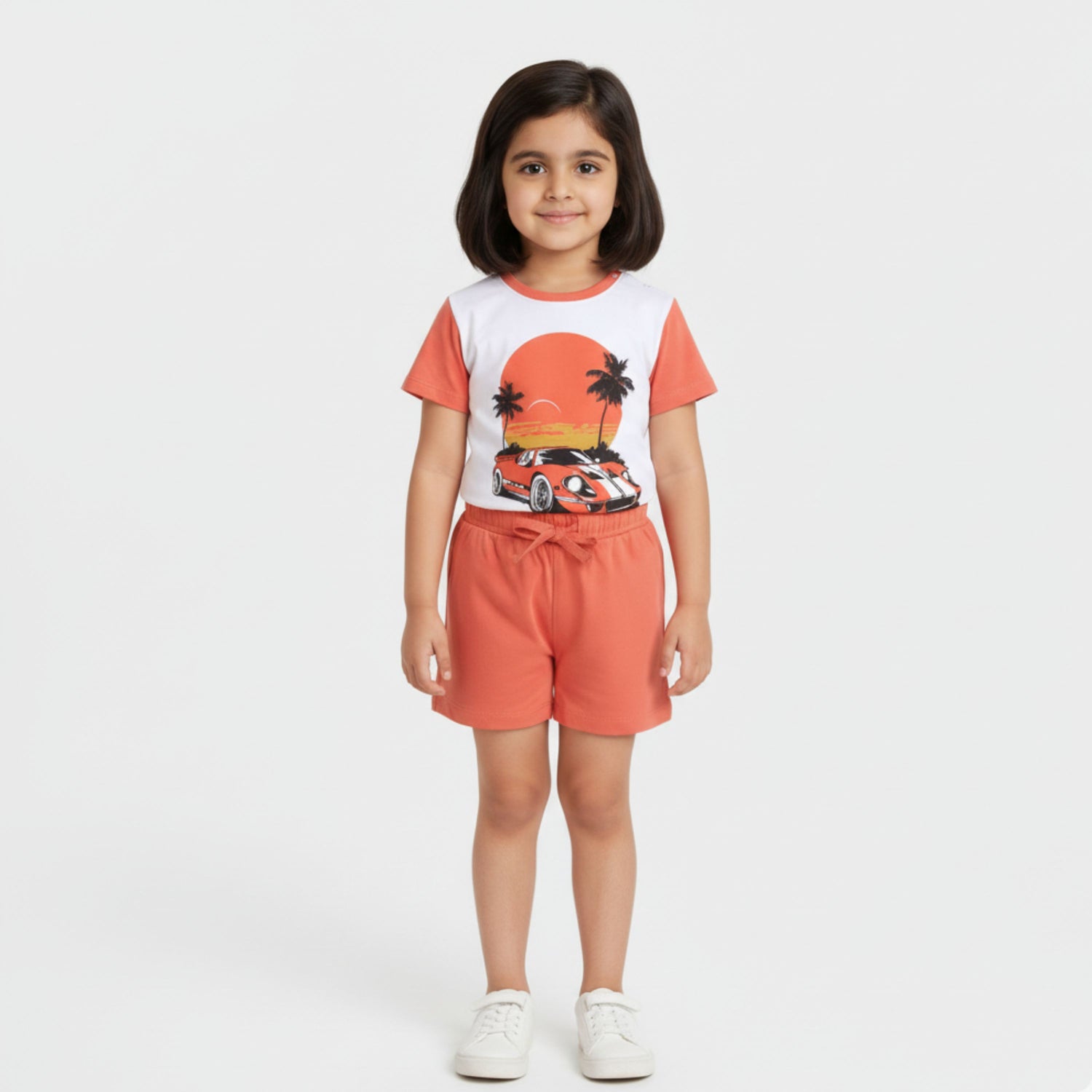 T-Shirt & Shorts Unisex Co-ord Set | Car Ride